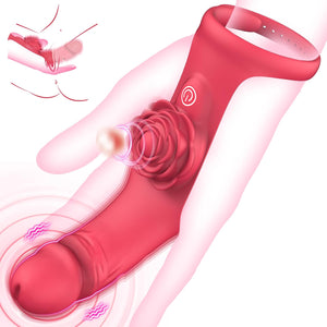 Finger Vibrator Adult Sex Toys - G Spot Vibrator Clitoral Stimulator Rose Toy - Playful Cakes