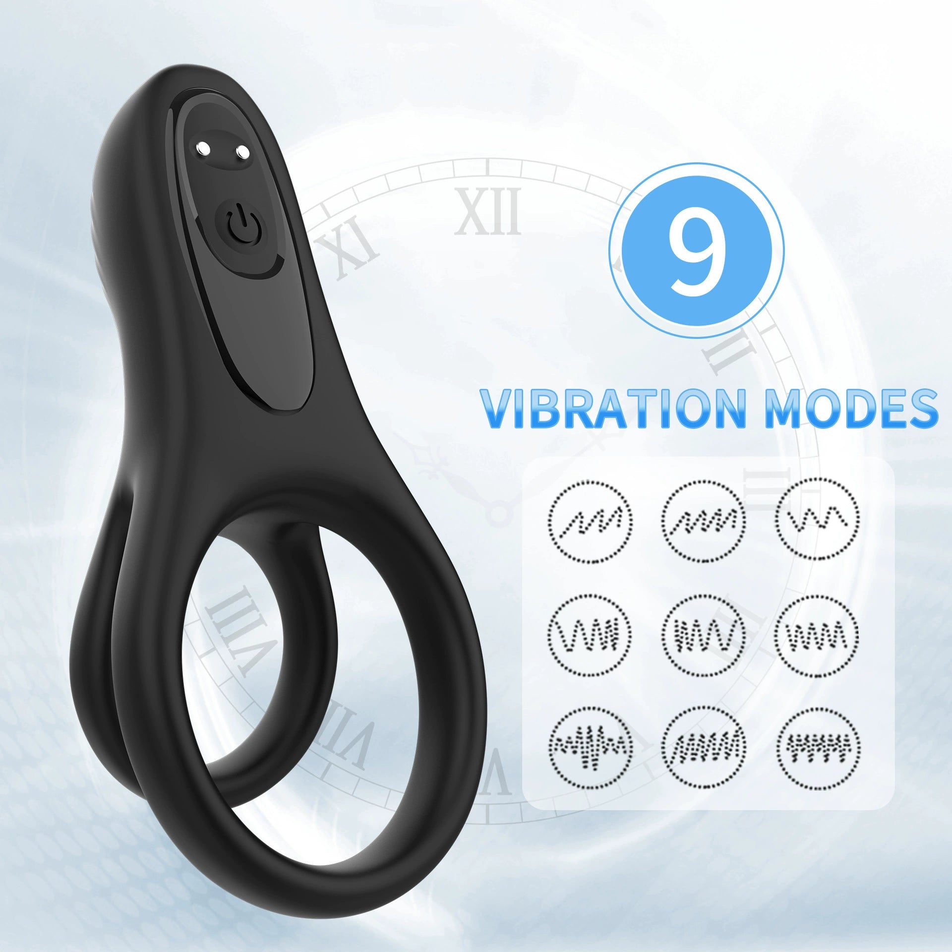 Playful Cakes Double Ring Lock Sperm Ring Silicone Delay For Men - Playful Cakes