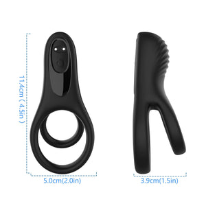 Playful Cakes Double Ring Lock Sperm Ring Silicone Delay For Men - Playful Cakes