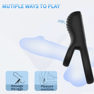 Playful Cakes Double Ring Lock Sperm Ring Silicone Delay For Men - Playful Cakes