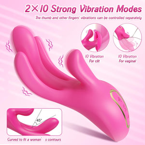 Playful Cakes Finger Vibrator with 10 Flapping Patterns for Women - Playful Cakes