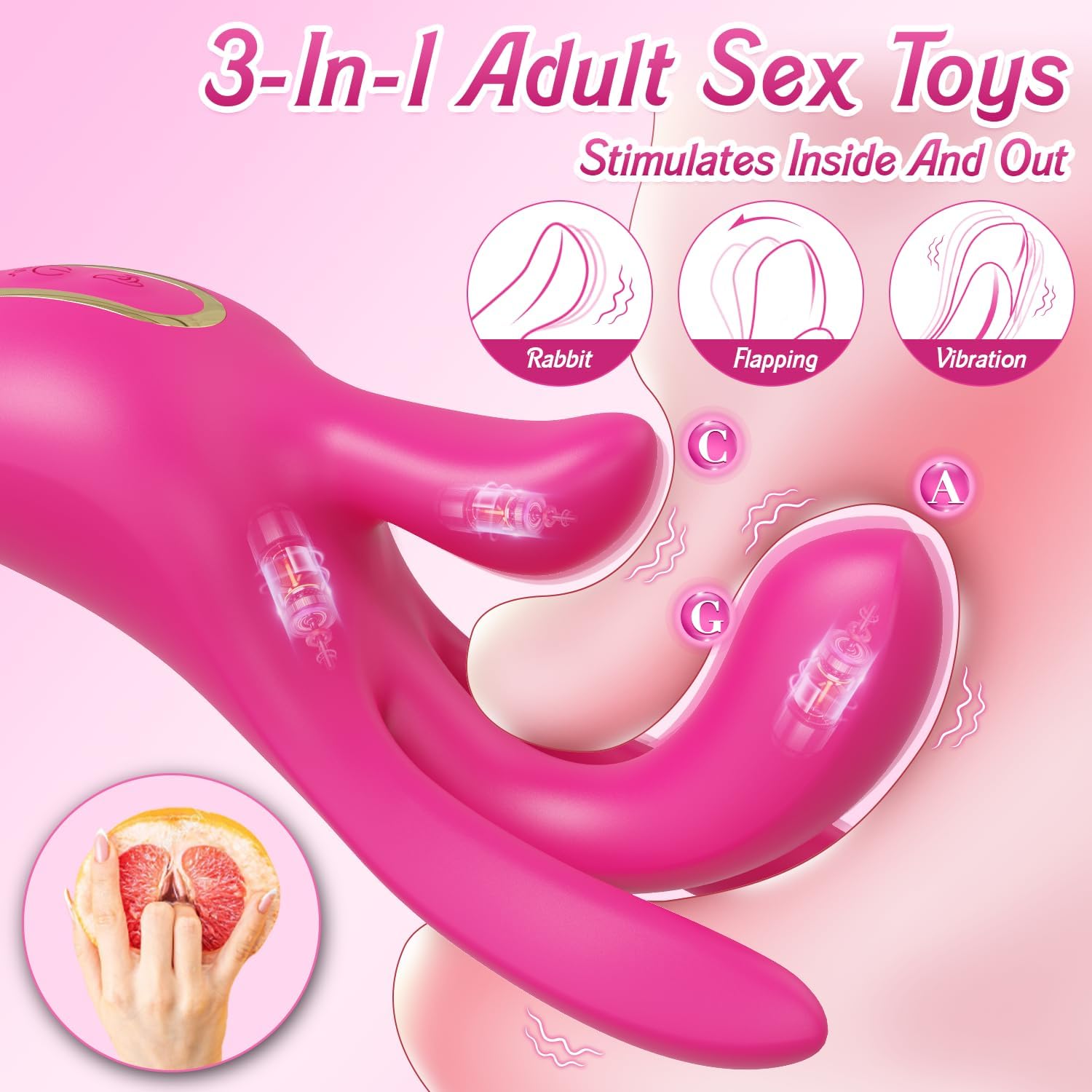 Playful Cakes Finger Vibrator with 10 Flapping Patterns for Women - Playful Cakes