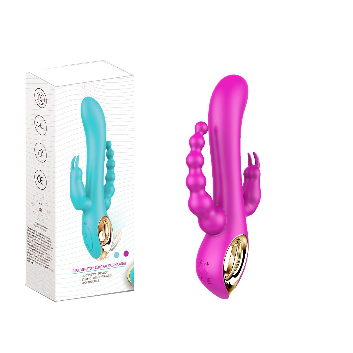 Playful Cakes Thrusting Dildo G Spot Anal Rabbit Vibrator Sex Toys for Women - Playful Cakes