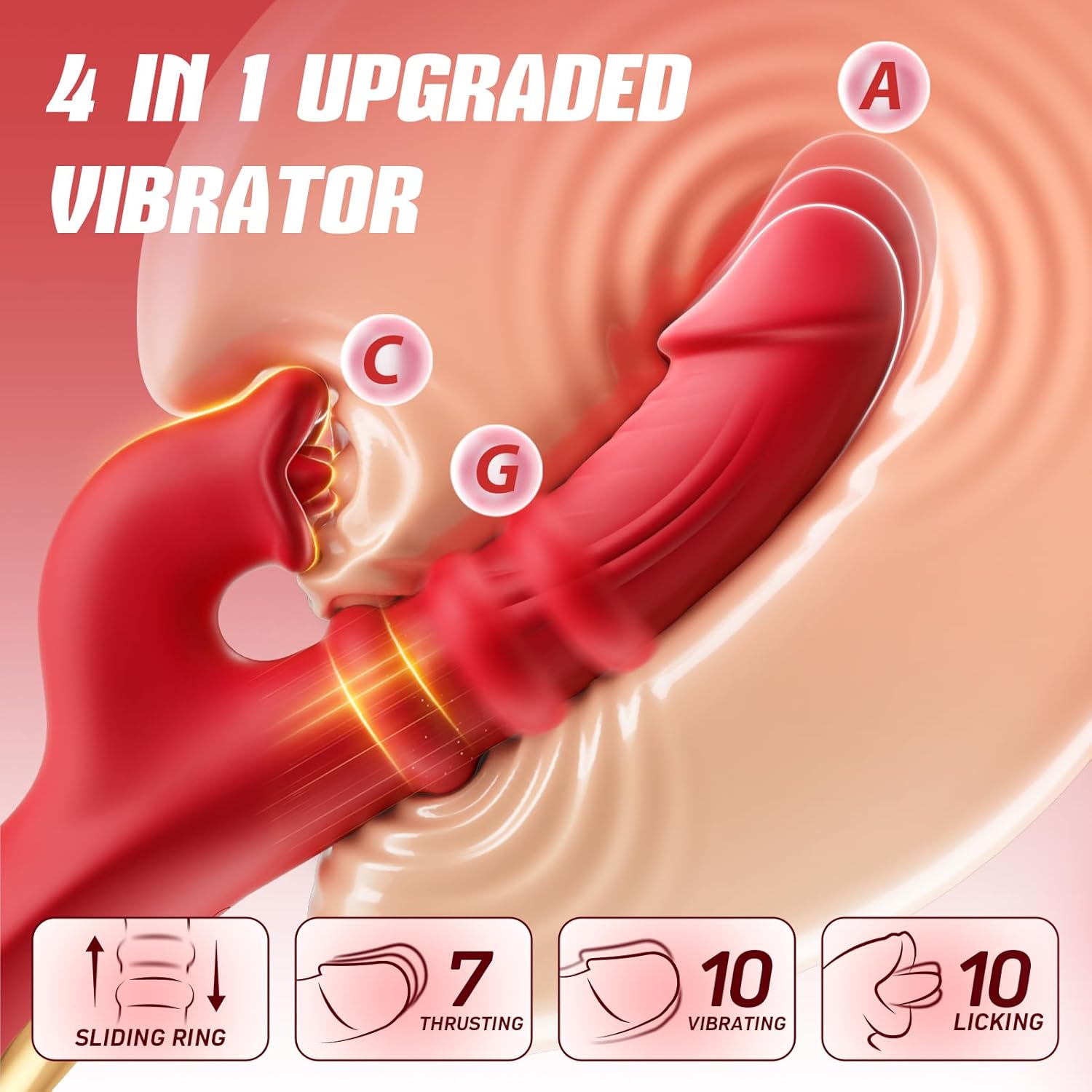 Playful Cakes Thrusting Vibrator Dildos Adult Sex Toy for Women - Playful Cakes