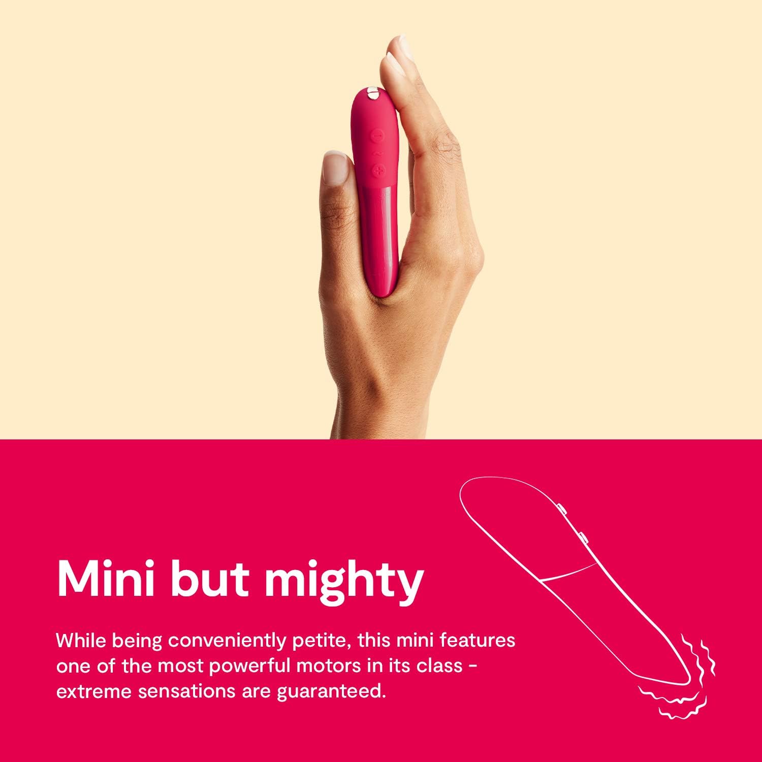 We - Vibe Tango X Lipstick Rechargeable Bullet Vibrator Red - Playful Cakes