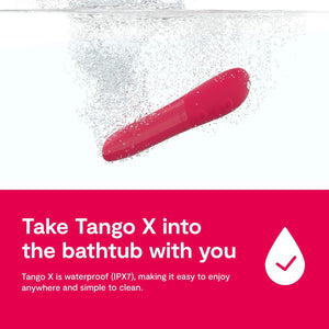 We - Vibe Tango X Lipstick Rechargeable Bullet Vibrator Red - Playful Cakes